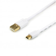 Кабель Atcom (16120) USB 2.0 AM/miniUSB, 1.8м, білий