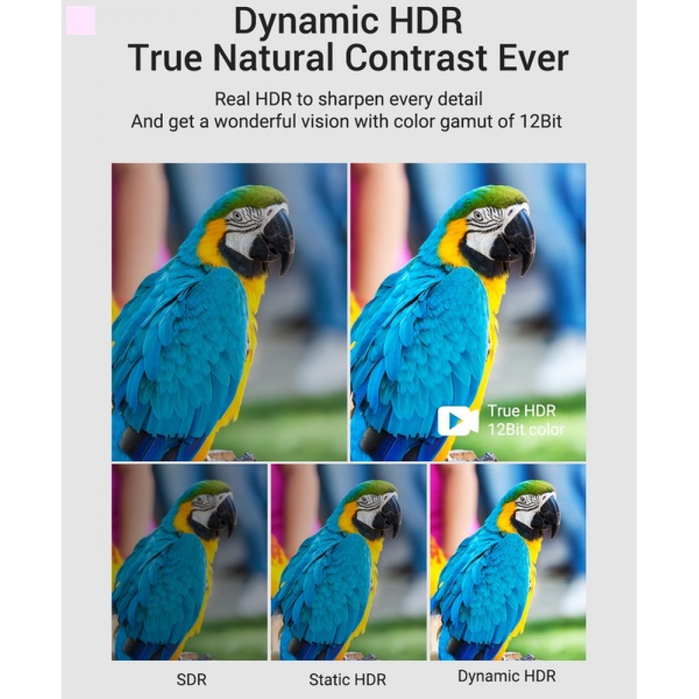 Кабель Vention HDMI-HDMI, 2 m, v2.1 (AALBH)