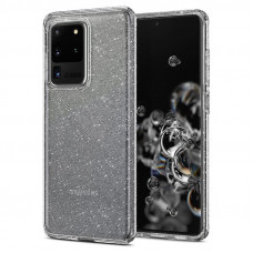 Чохол-накладка Spigen Liquid Crystal Glitter для Samsung Galaxy S20 Ultra SM-G988 Crystal Quartz (ACS00710)