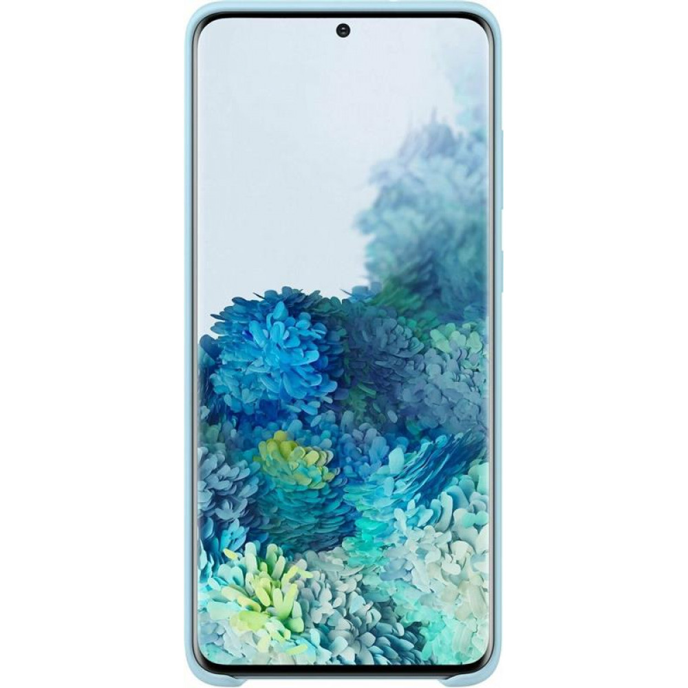 Чохол-накладка Samsung Silicone Cover для Samsung Galaxy S20+ SM-G985 Sky Blue (EF-PG985TLEGRU)