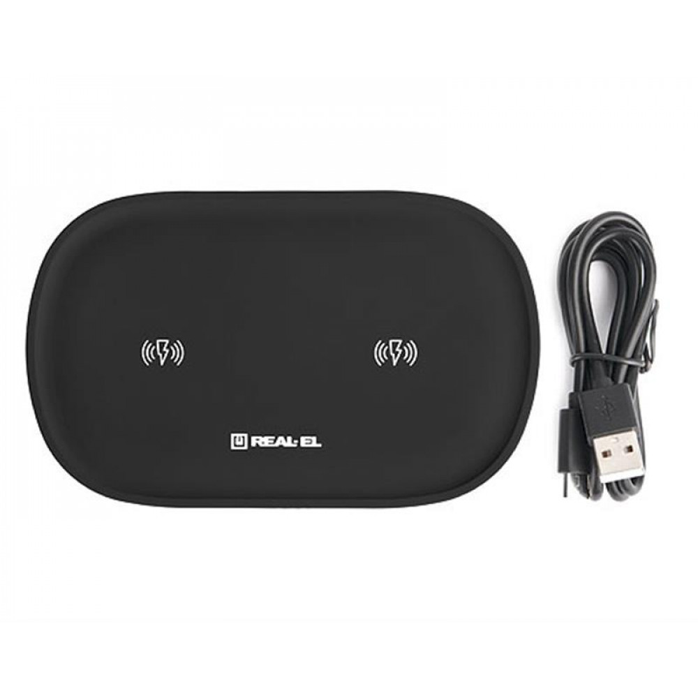 Бездротовий зарядний пристрій REAL-EL WL-780 3A 20W Black
