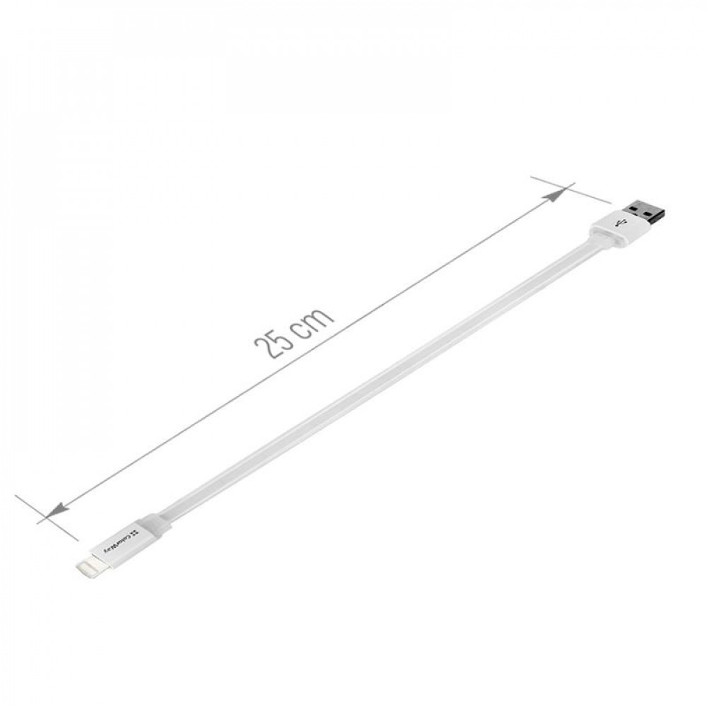 Кабель ColorWay USB - Lightning (M/M), 0.25 м, White (CW-CBUM-LM25W)