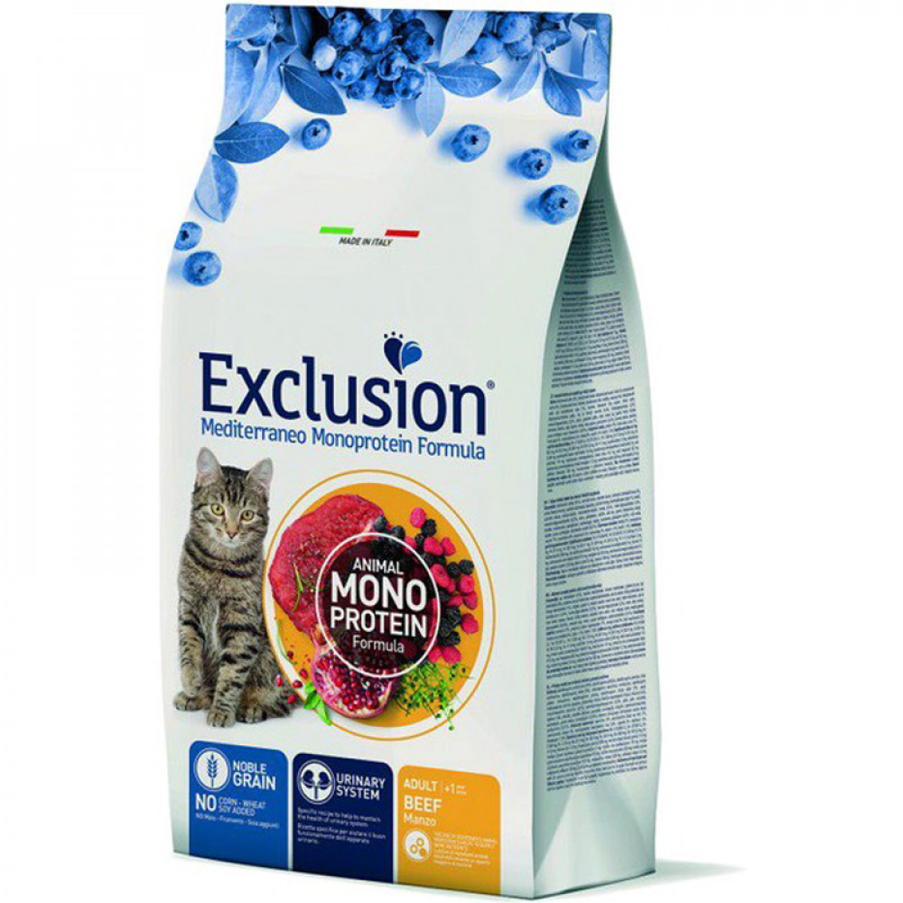 Сухий корм для дорослих кішок Exclusion Cat Adult Beef з яловичиною 1.5 кг 