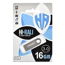 Флеш-накопичувач USB3.0 16GB Hi-Rali Shuttle Series Silver (HI-16GB3SHSL) Флеш-накопичувач USB3.0 16GB Hi-Rali Shuttle Series Silver (HI-16GB3SHSL)