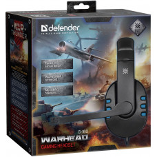 Гарнiтура Defender Warhead G-160 Black/Blue (64118) Гарнiтура Defender Warhead G-160 Black/Blue (64118)