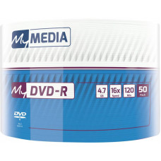 Диски DVD-R MyMedia (69200) 4.7GB, 16x, Matt Silver Wrap, 50шт