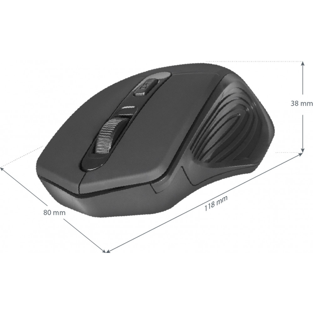 Миша бездротова Defender Datum MB-345 Black (52345)