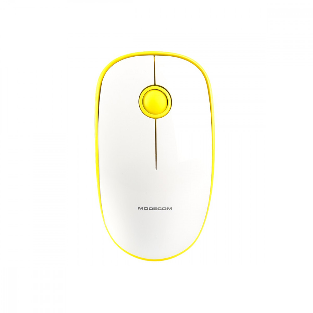 Миша бездротова Modecom MC-WM112 White-Yellow (M-MC-WM112-290)