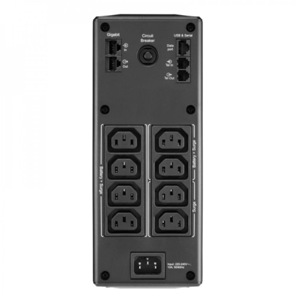 Джерело безперебійного живлення APC UPS Pro BR 1300VA, Lin.int., 8 х IEC, LCD, USB, метал (BR1300MI)
