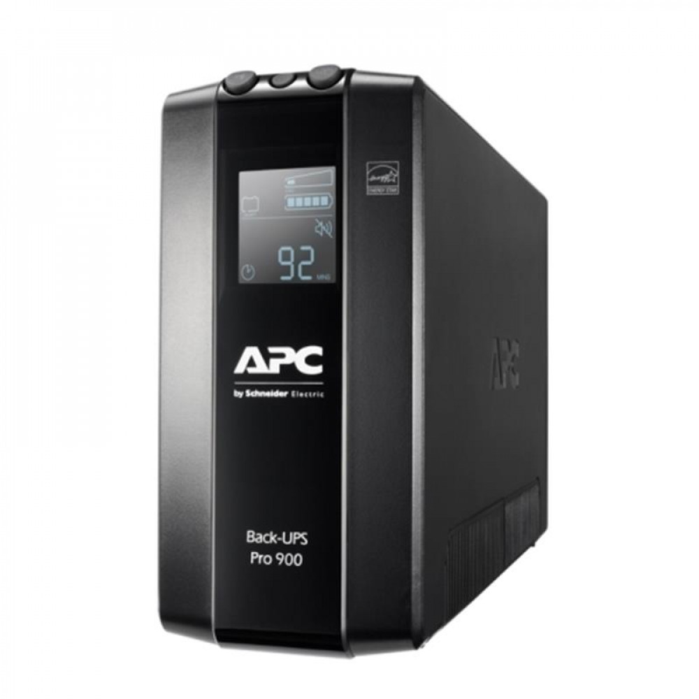 Джерело безперебійного живлення APC Back-UPS Pro BR 900VA, Lin.int., AVR, 6хIEC, RJ-11, RJ-45, LCD, метал (BR900MI)