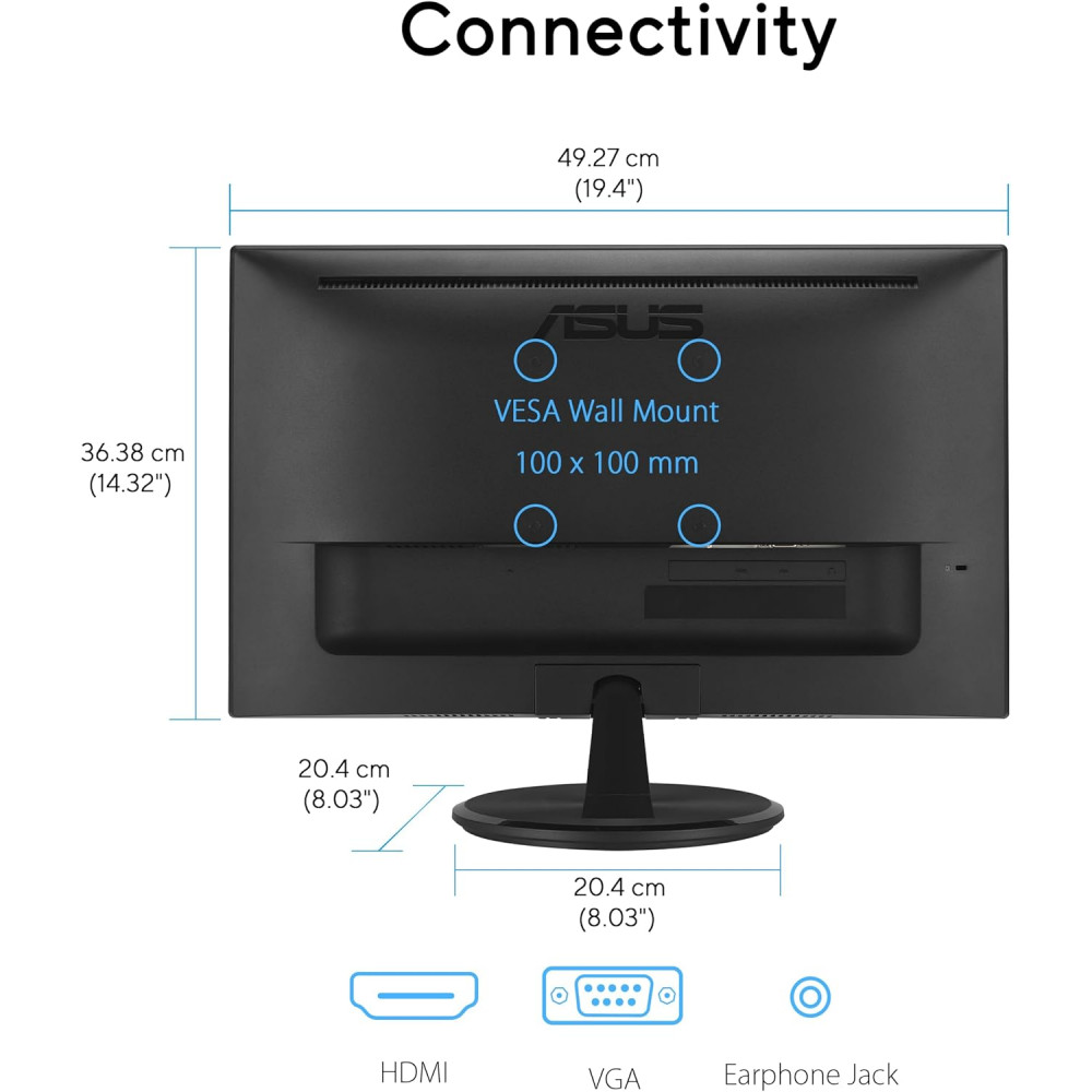 Монітор Asus 21.45" VP227HF