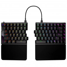 Клавіатура бездротова Asus ROG Falcata Split Magnetic Switch EN RGB Black (90MP043H-BKUA20)