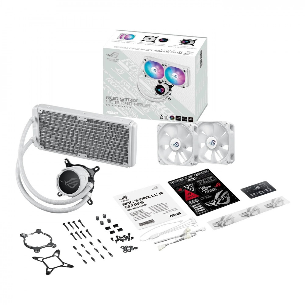 Система водяного охолодження Asus ROG Strix LC III 240 ARGB WHT (90RC00S2-M0UAY0)