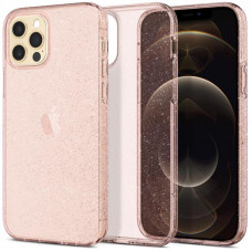 Чохол-накладка Spigen Liquid Crystal Glitter для Apple iPhone 12/12 Pro Rose Quartz (ACS01699)