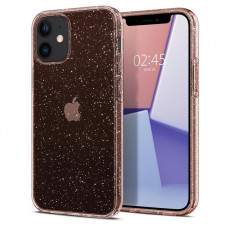 Чохол-накладка Spigen Liquid Crystal Glitter для Apple iPhone 12 Mini Rose Quartz (ACS01742)