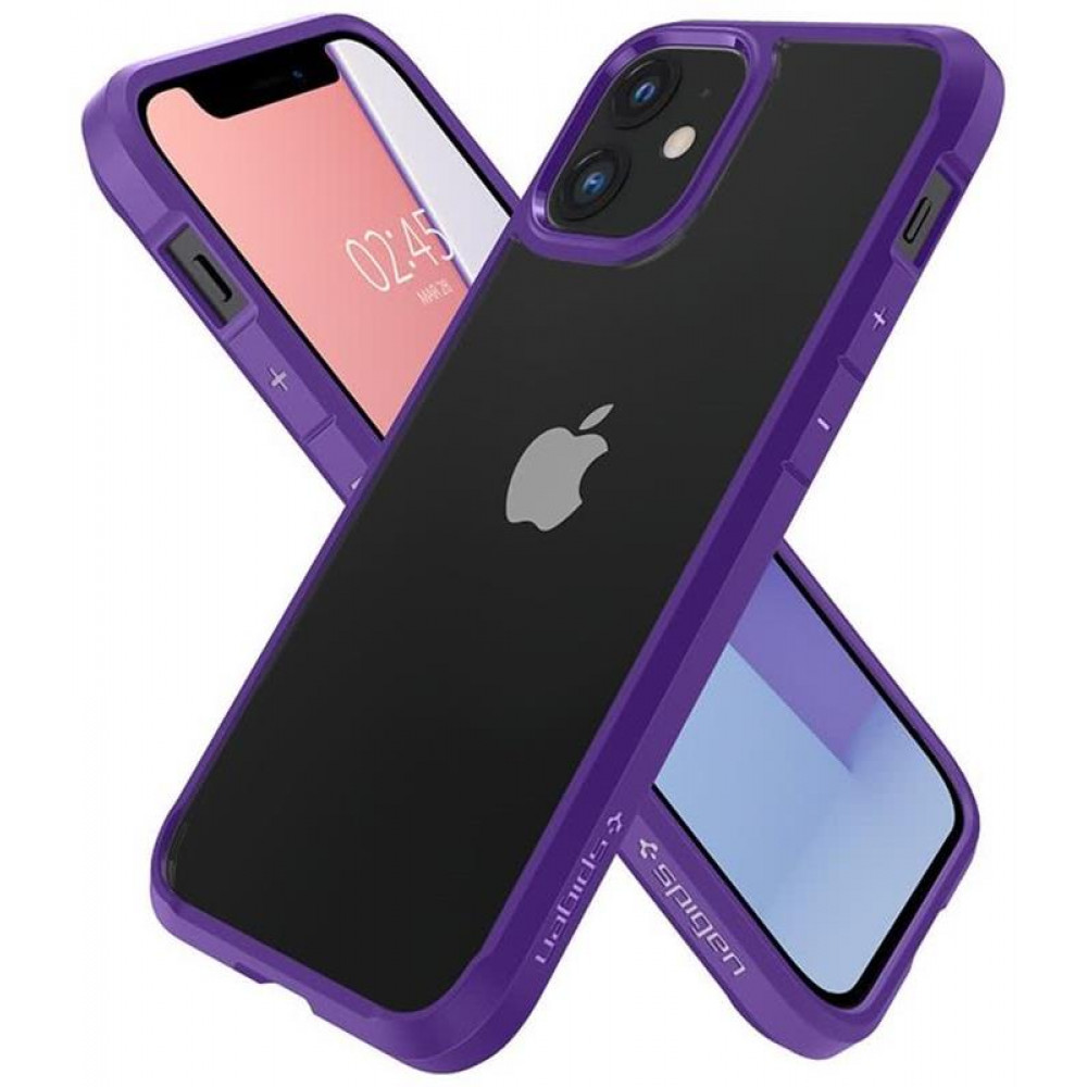 Чохол-накладка Spigen Crystal Hybrid для Apple iPhone 12 Mini Hydrangea Purple (ACS01544)