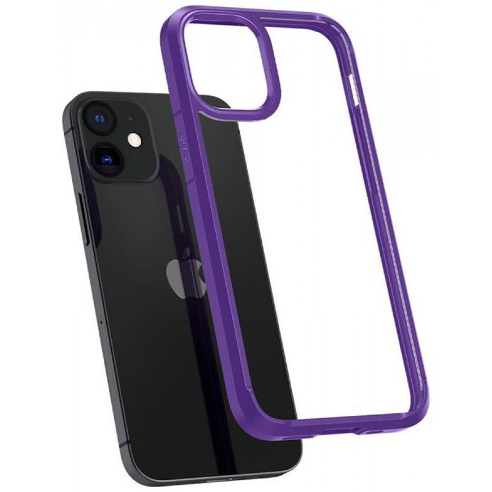 Чохол-накладка Spigen Crystal Hybrid для Apple iPhone 12 Mini Hydrangea Purple (ACS01544)