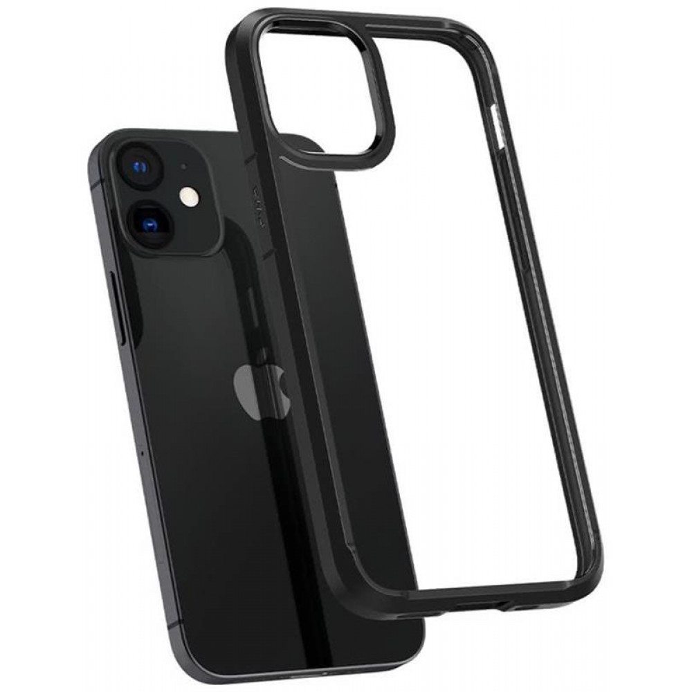 Чохол-накладка Spigen Crystal Hybrid для Apple iPhone 12 Mini Matte Black (ACS01543)
