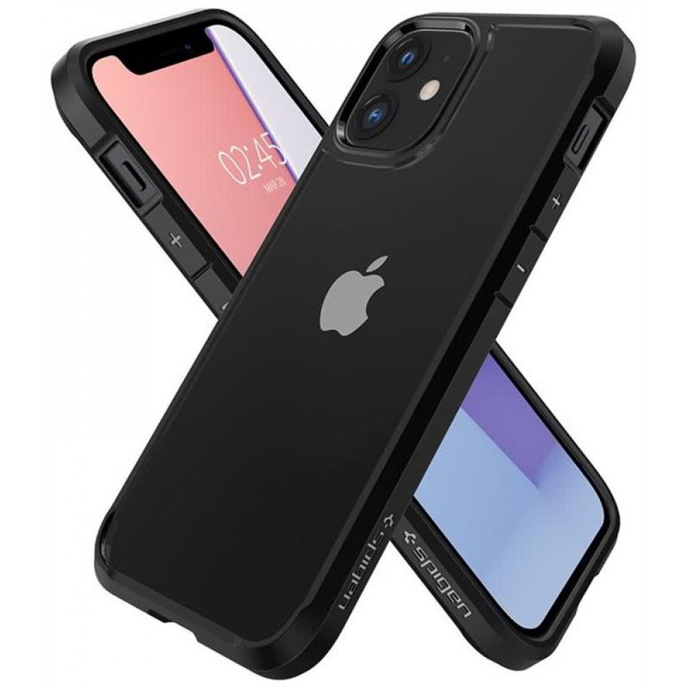 Чохол-накладка Spigen Crystal Hybrid для Apple iPhone 12 Mini Matte Black (ACS01543)