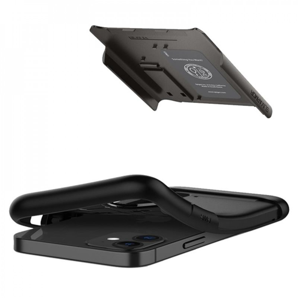 Чохол-накладка Spigen Slim Armor для Apple iPhone 12 Mini Gunmetal (ACS01546)