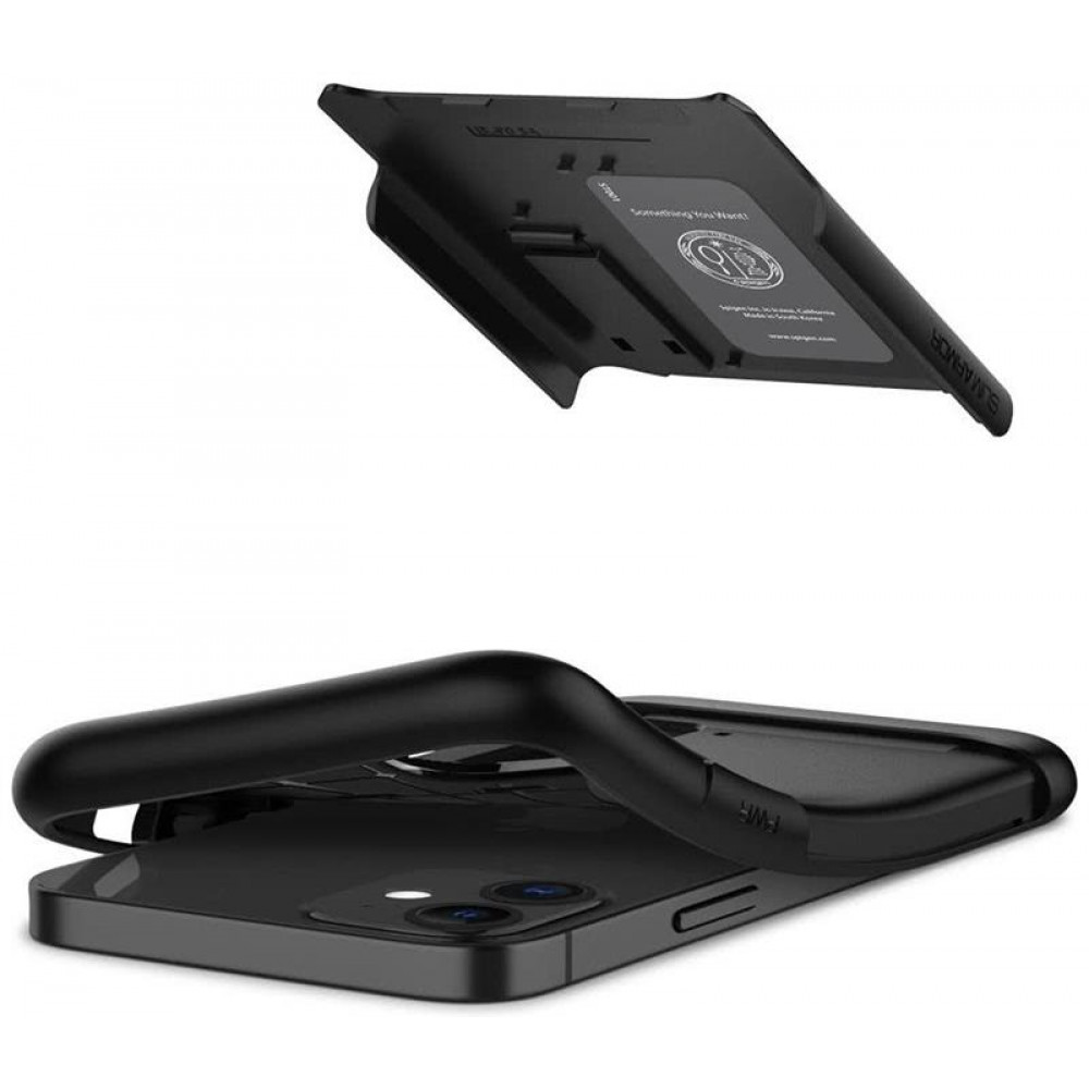 Чохол-накладка Spigen Slim Armor для Apple iPhone 12 Mini Black (ACS01545)