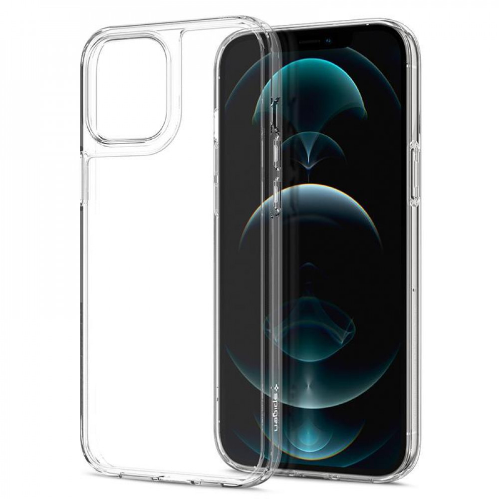 Чохол-накладка Spigen Quartz Hybrid для Apple iPhone 12 Pro Max Crystal Clear (ACS01621)