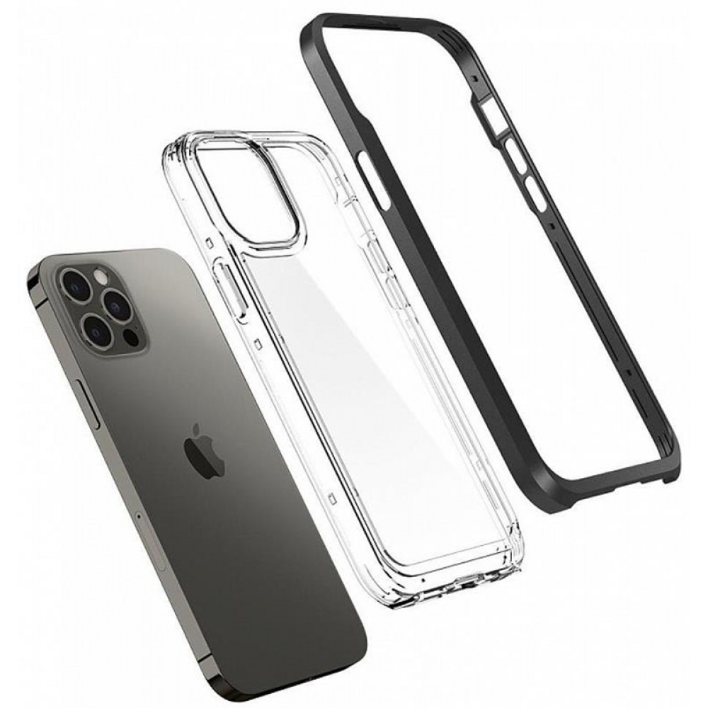 Чохол-накладка Spigen Neo Hybrid для Apple iPhone 12 Pro Max Crystal Black (ACS01622)