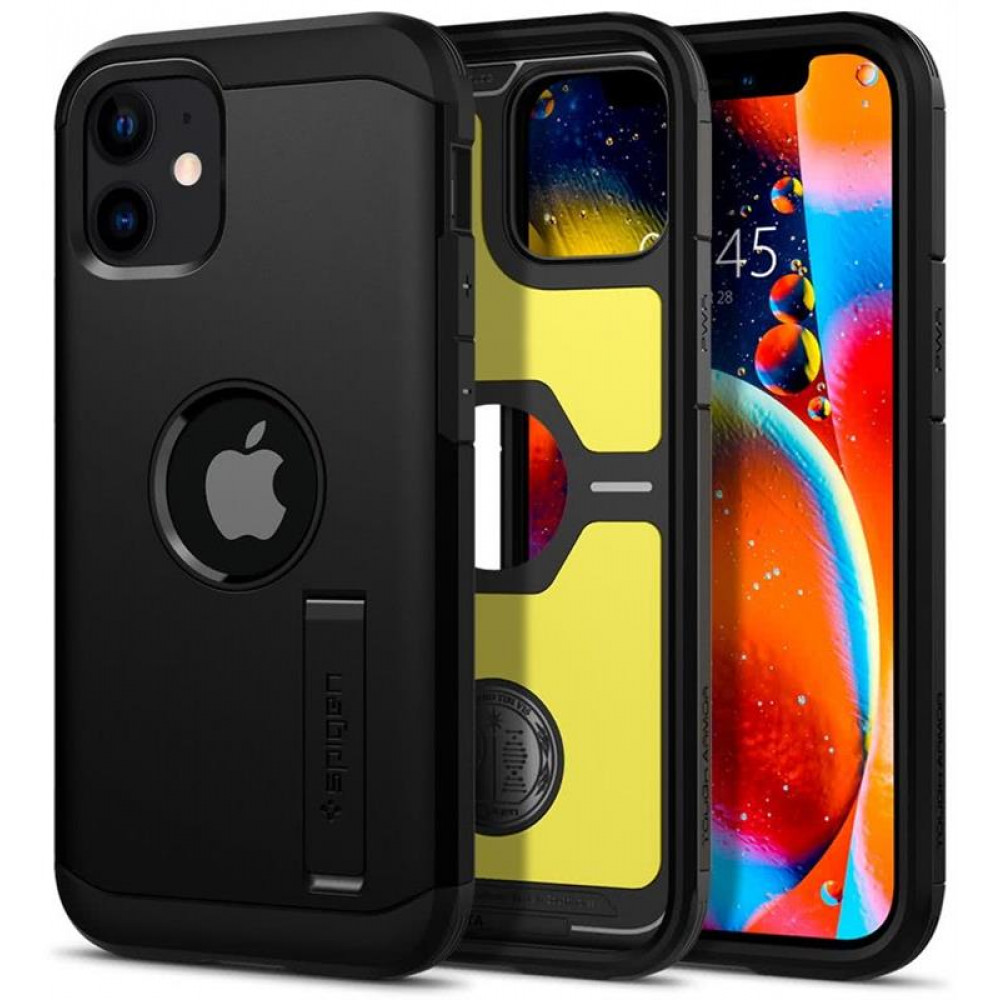 Чохол-накладка Spigen Tough Armor для Apple iPhone 12 Mini Black (ACS01753)