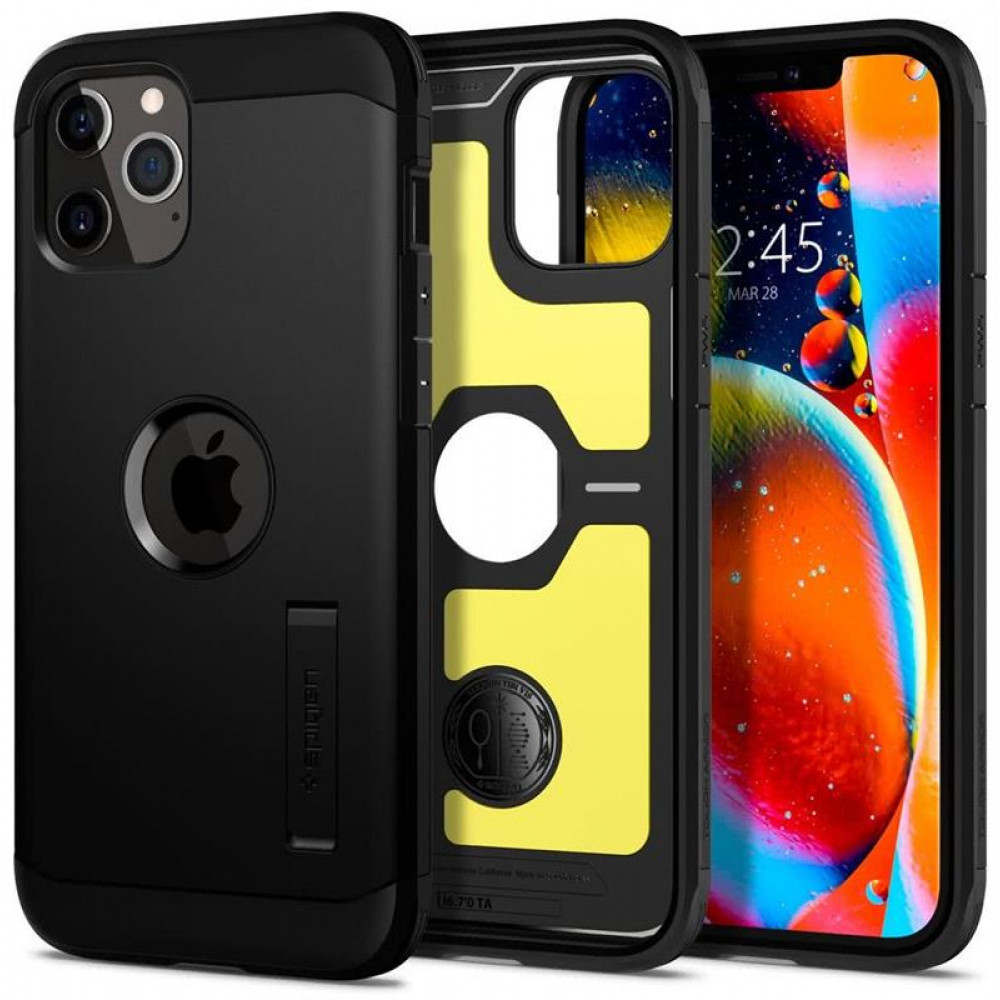 Чохол-накладка Spigen Tough Armor для Apple iPhone 12 Pro Max Black (ACS01626)