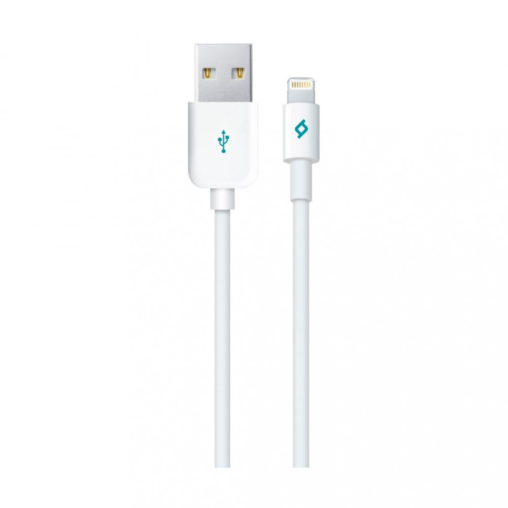 Кабель Ttec USB - Lightning (M/M), 1.2 м, White (2DKM01B)