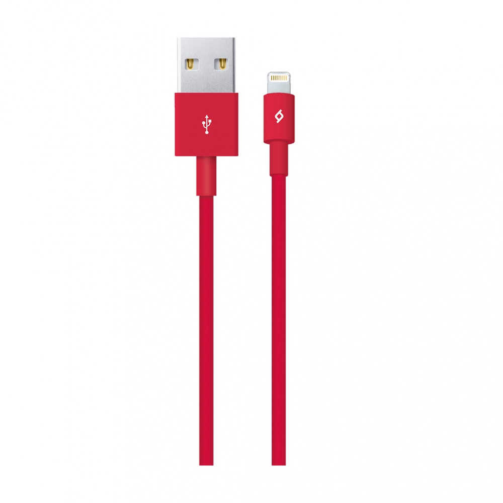 Кабель Ttec USB - Lightning (M/M), 1 м, Red (2DK7508K)
