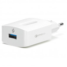 Мережевий зарядний пристрій Ttec SpeedCharger QC 3.0 USB 3A 18W White (2SCQC01K) Мережевий зарядний пристрій Ttec SpeedCharger QC 3.0 USB 3A 18W White (2SCQC01K)