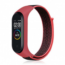 Ремінець BeCover Nylon Style для Xiaomi Mi Smart Band 5/Mi Smart Band 6 Black/Red (705416) Ремінець BeCover Nylon Style для Xiaomi Mi Smart Band 5/Mi Smart Band 6 Black/Red (705416)