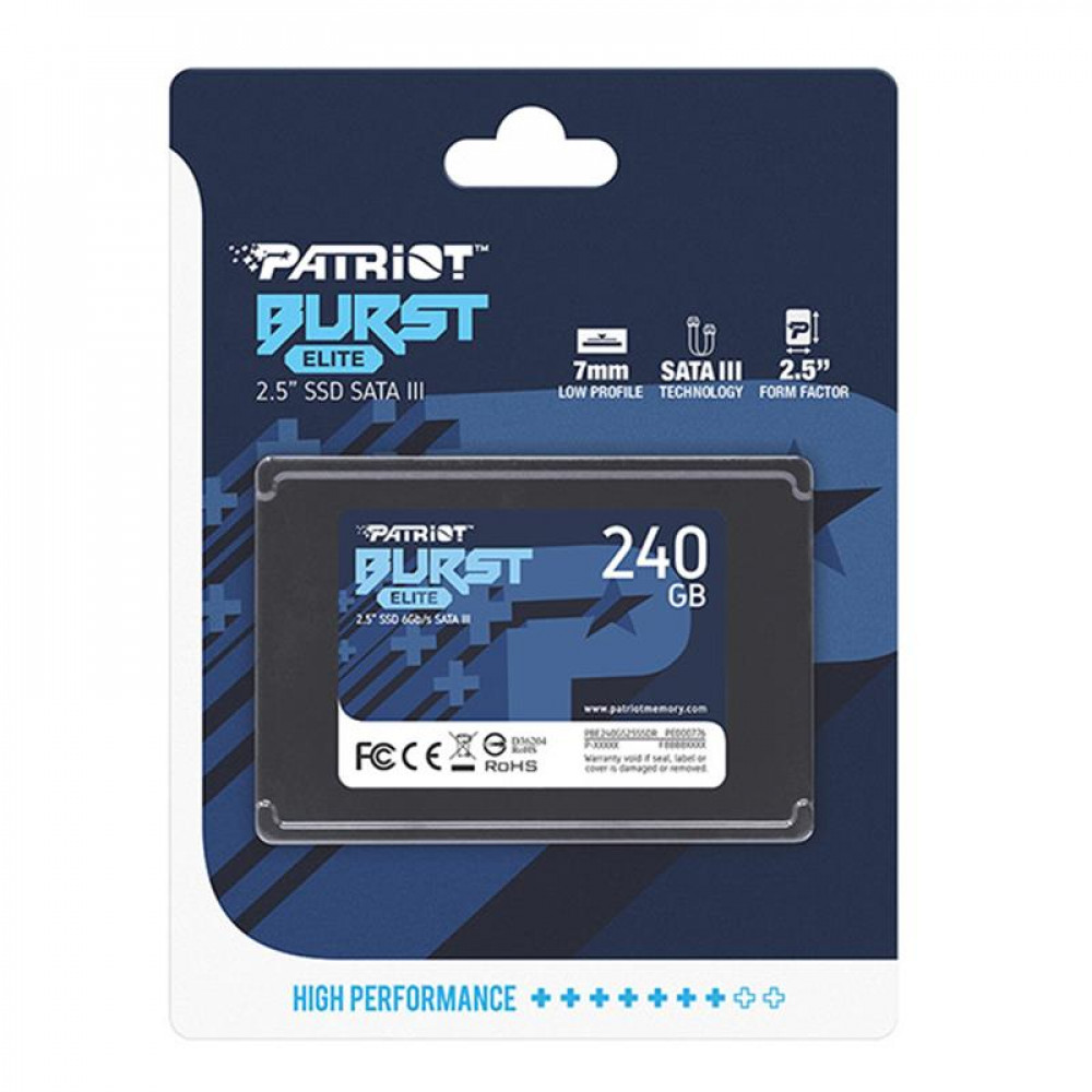 Накопичувач SSD  240GB Patriot Burst Elite 2.5