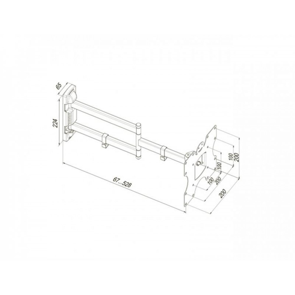 Кронштейн KSL WMO-4025T (VESA200х200)