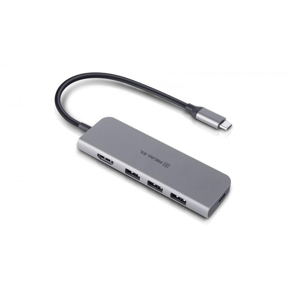 USB-хаб REAL-EL CQ-700 4 ports
