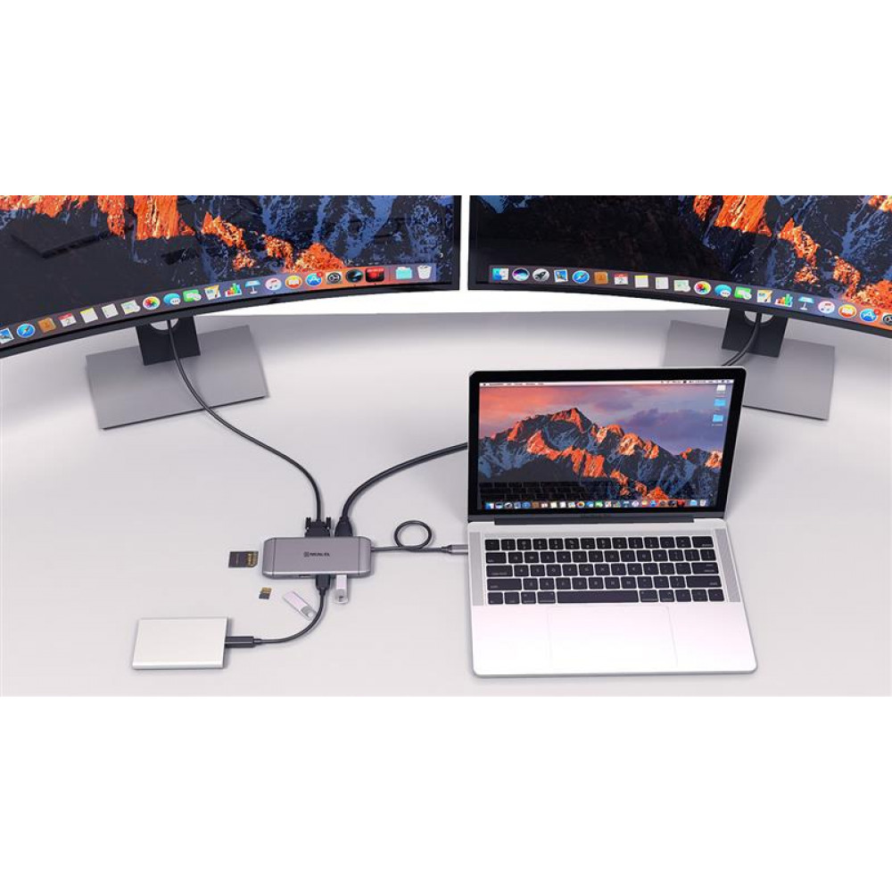 USB-хаб REAL-EL CQ-900 3 ports