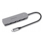 USB-хаб REAL-EL CQ-415 USB Type-C 4-в-1