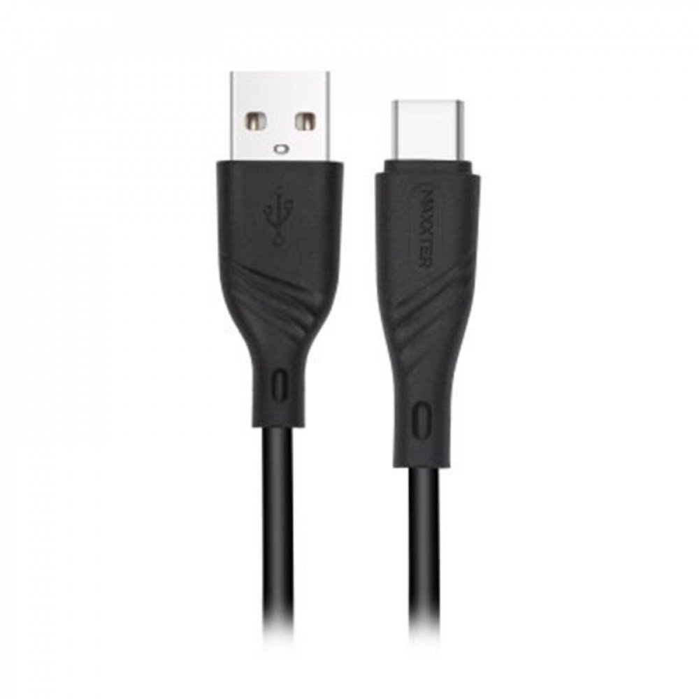 Кабель Maxxter USB - USB-C 2м чорний (UB-C-USB-02-2m)