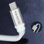 Кабель ColorWay USB - USB Type-C (M/M), 0.25 м, White (CW-CBUC001-WH) Кабель ColorWay USB - USB Type-C (M/M), 0.25 м, White (CW-CBUC001-WH)