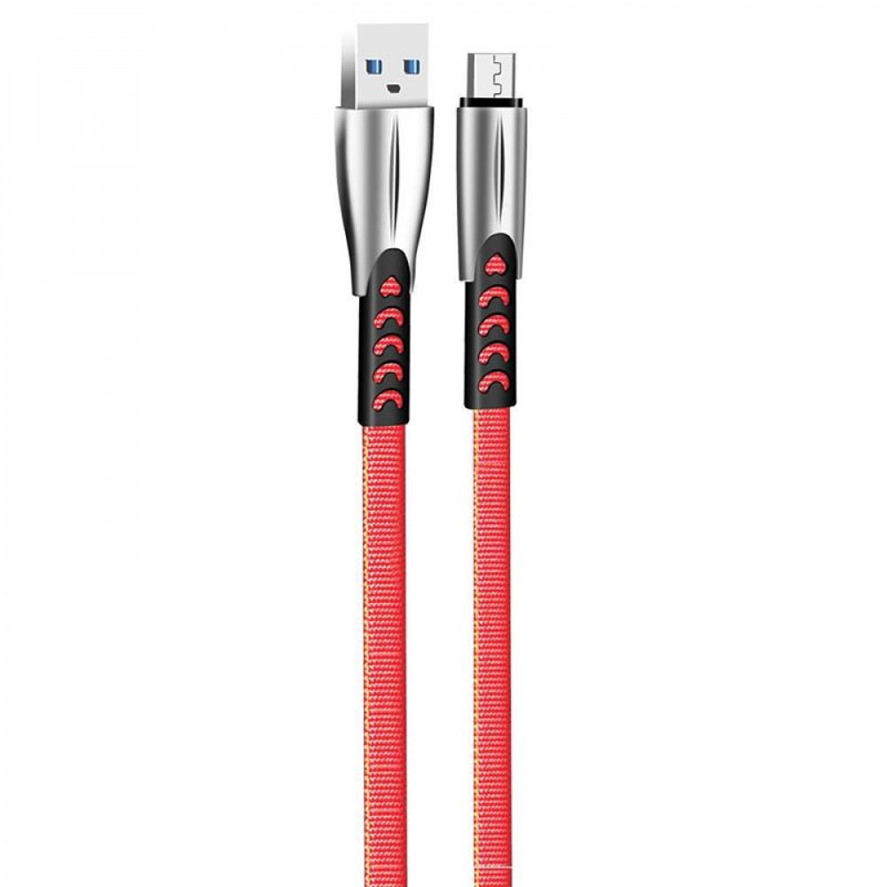 Кабель ColorWay USB - micro USB (M/M), 2.4 А, 1 м, Red (CW-CBUM011-RD)