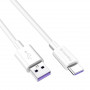 Кабель ColorWay USB - USB Type-C (M/M), 5.0А, 1 м, White (CW-CBUC019-WH)