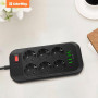 Фільтр живлення СolorWay (CW-CHE64B) 6 розеток, 4xUSB, 2м, Black Фільтр живлення СolorWay (CW-CHE64B) 6 розеток, 4xUSB, 2м, Black