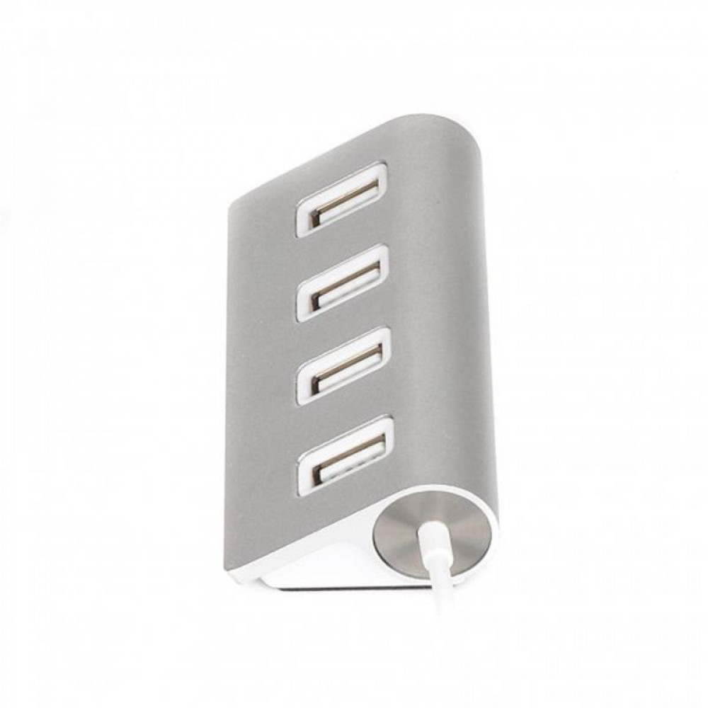 USB-хаб Maxxter 4 ports Silver (HU2A-4P-01)