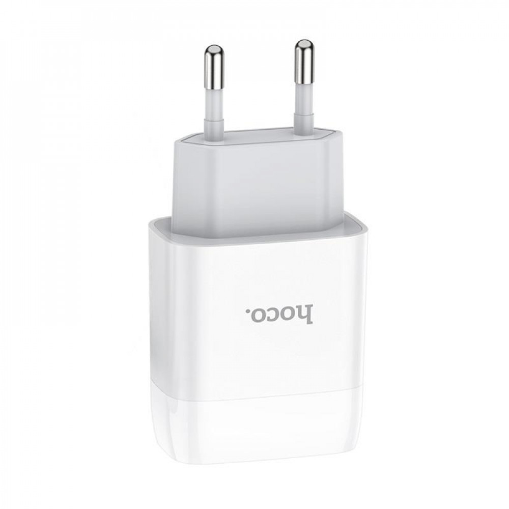 Зарядний пристрій Hoco C72A Glorious (1USB, 2.1А) White (6931474713001) + кабель MicroUSB