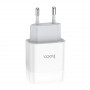 Зарядний пристрій Hoco C73A Glorious (2USB, 2.4А) White (6931474712912)