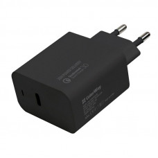 Мережевий зарядний пристрій ColorWay (Type-C PD + USB QC3.0) Black (CW-CHS023PD-BK) Мережевий зарядний пристрій ColorWay (Type-C PD + USB QC3.0) Black (CW-CHS023PD-BK)