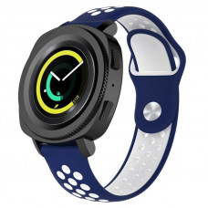 Ремінець BeCover Nike Style для Amazfit Stratos 1/2/2S/3/GTR 2/GTR 47mm/GTR Lite 47mm/Nexo/Pace Blue-White (705815) Ремінець BeCover Nike Style для Amazfit Stratos 1/2/2S/3/GTR 2/GTR 47mm/GTR Lite 47mm/Nexo/Pace Blue-White (705815)