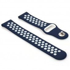 Ремінець BeCover Nike Style для Xiaomi Amazfit Bip/Bip Lite/Bip S Lite/GTR 42mm/GTS/TicWatch S2/TicWatch E Blue-White (705707) Ремінець BeCover Nike Style для Xiaomi Amazfit Bip/Bip Lite/Bip S Lite/GTR 42mm/GTS/TicWatch S2/TicWatch E Blue-White (705707)