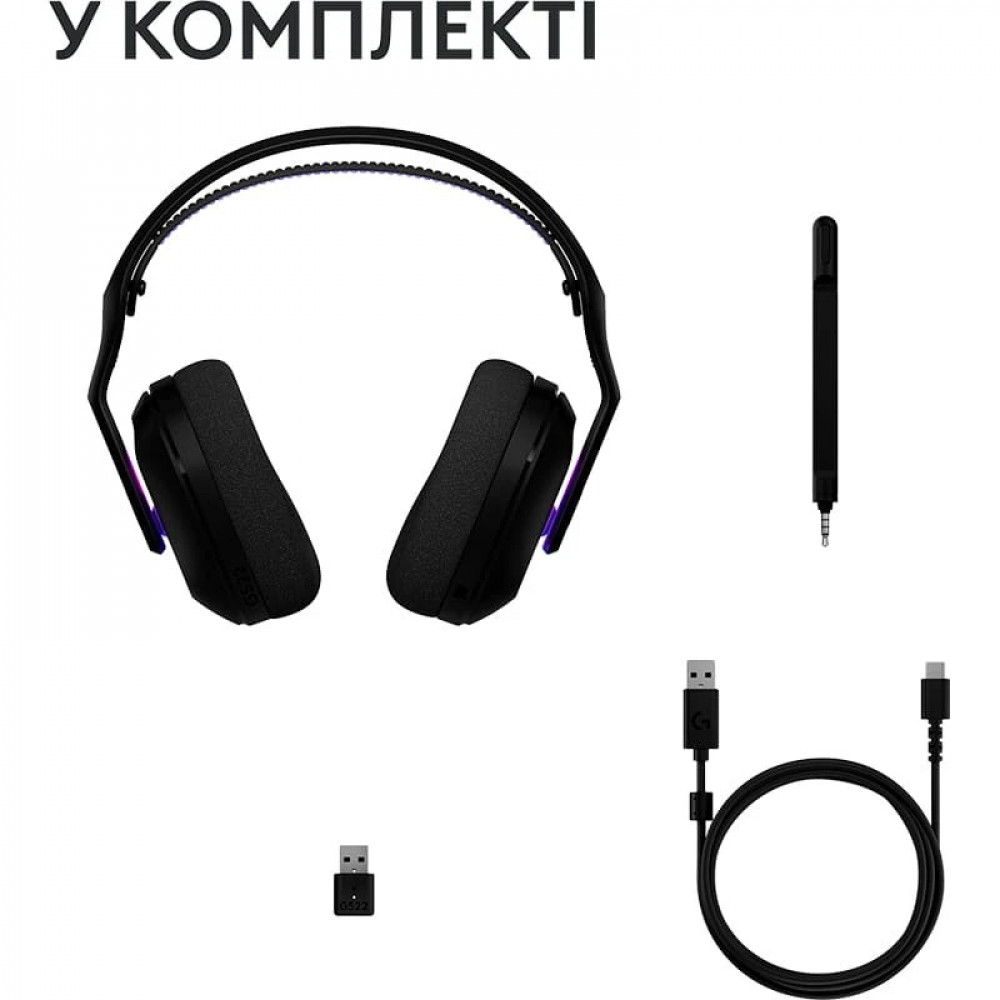 Гарнитура Logitech G522 LightSpeed Wireless Gaming Headset Black (981-001544)